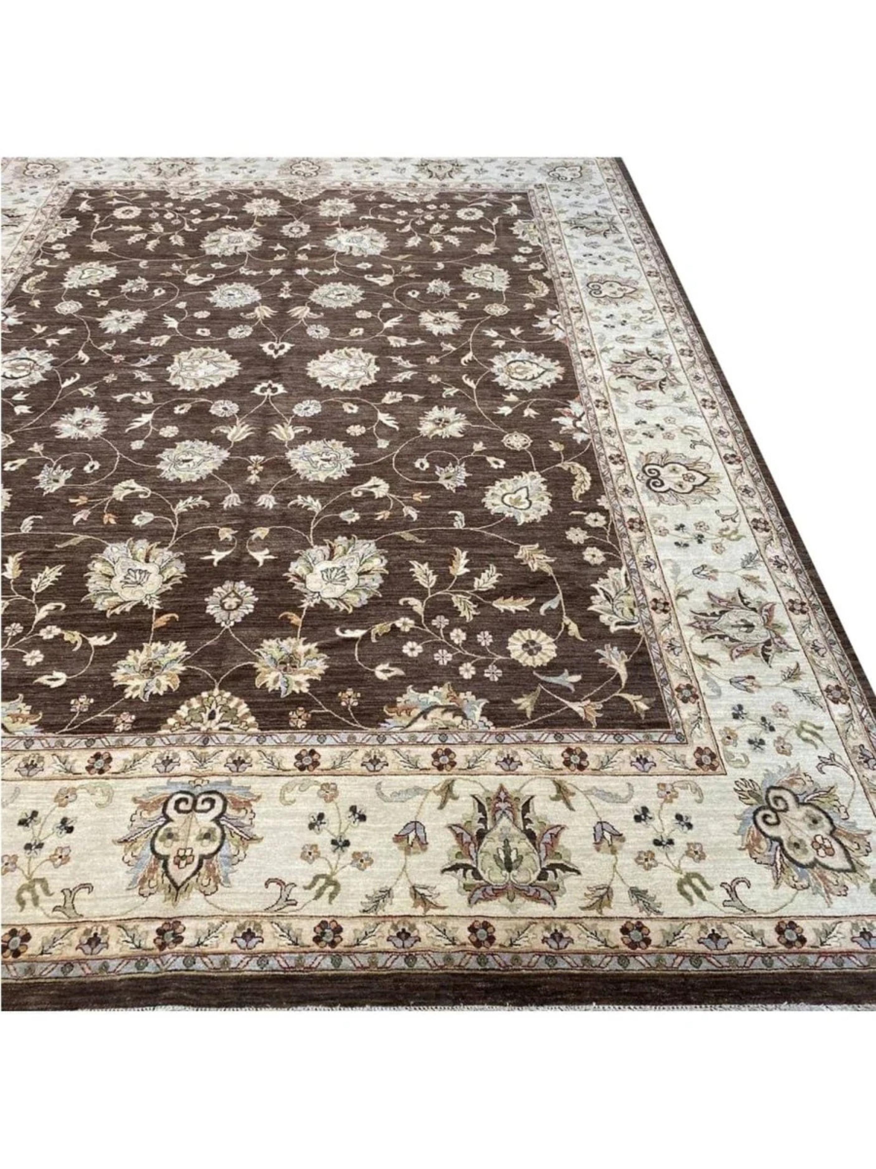 12x15 Handwoven Style Area Rug (Persisch) im Angebot