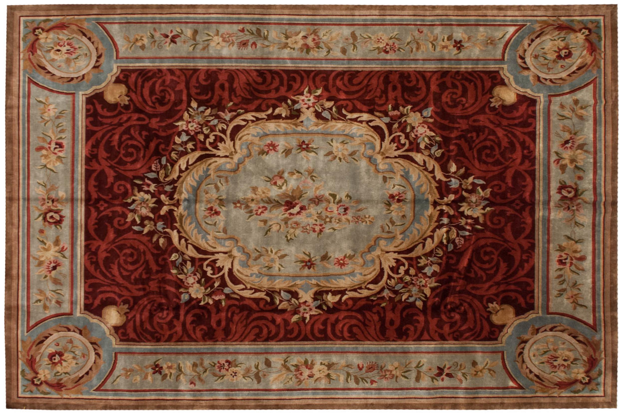 Indian Savonnerie Design Carpet For Sale 2