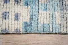12x15 Ivory Hand-Knotted Wool Abstract Village Motifs Tribal Modern Carpet Rug
