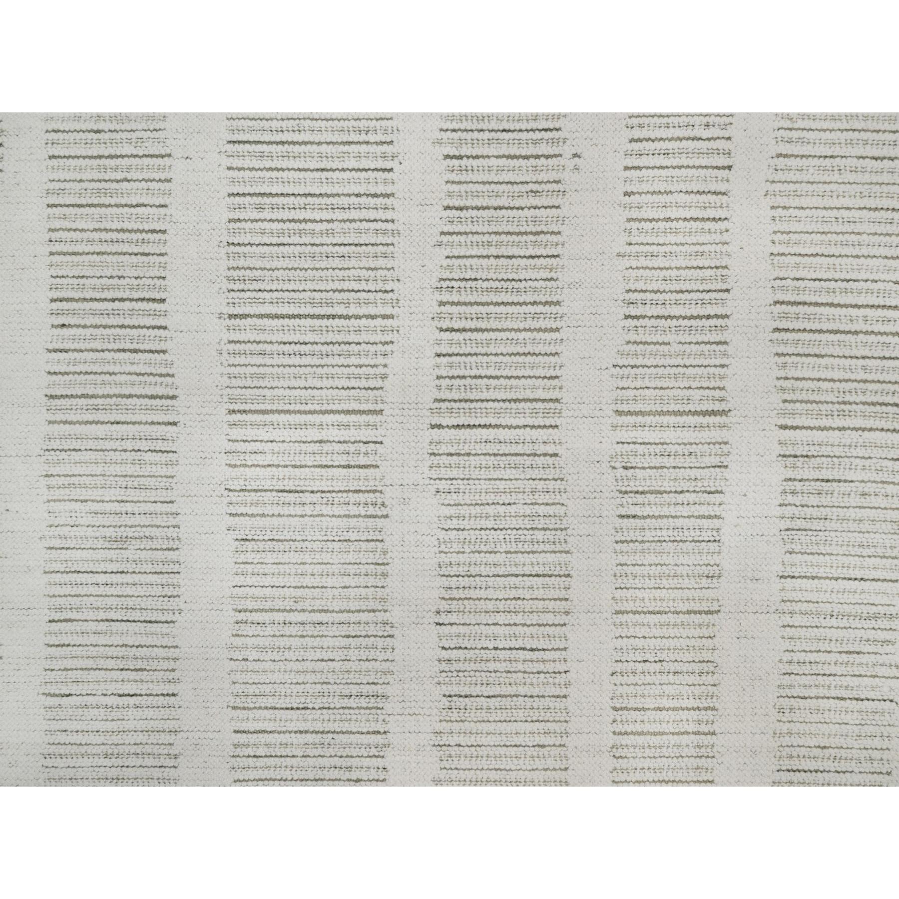 12'x15' Ivory Hand Woven Flat Weave with Textured Pile Natural Wool XL Rug For Sale 1