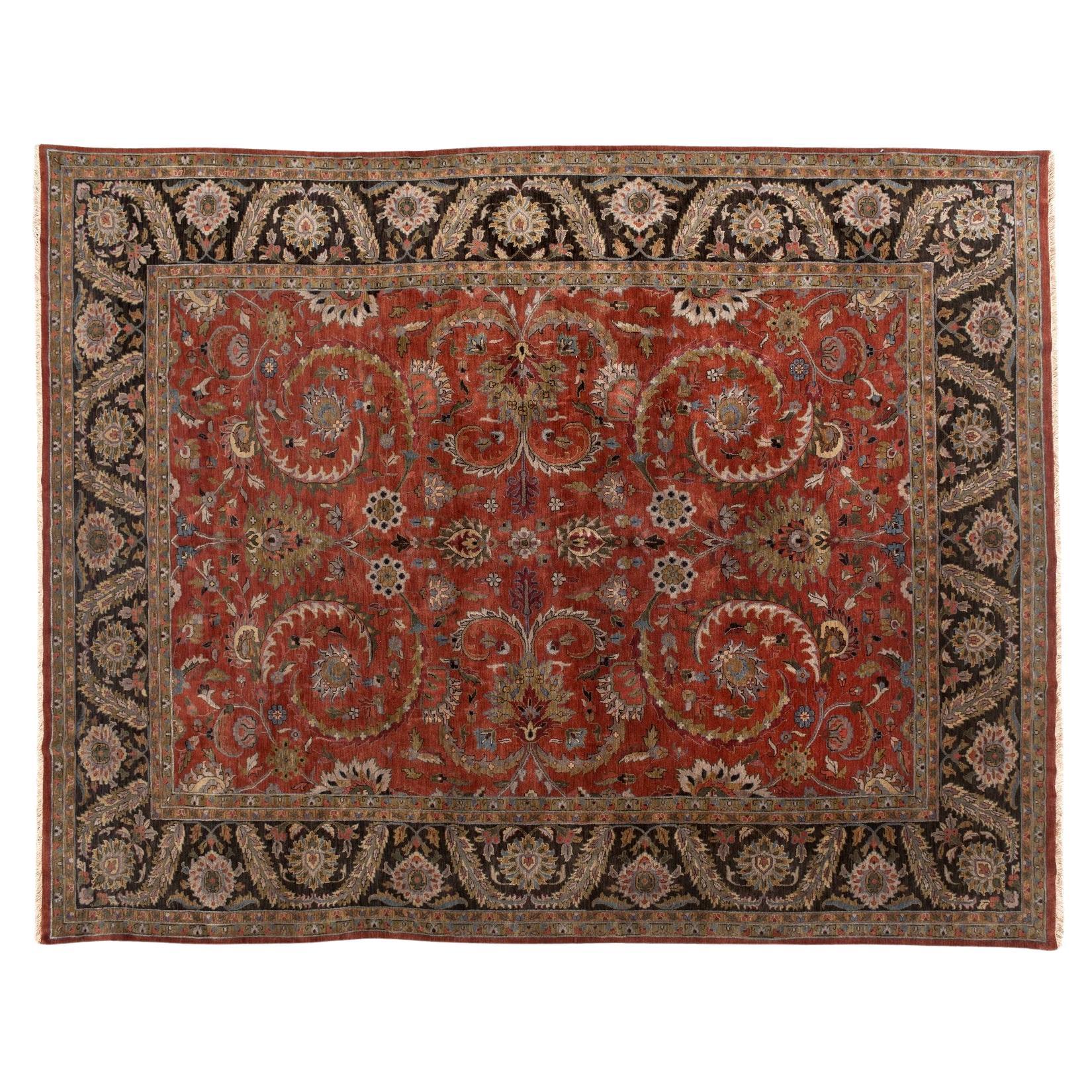 12'x15' Persian Design Reds Floral Rug