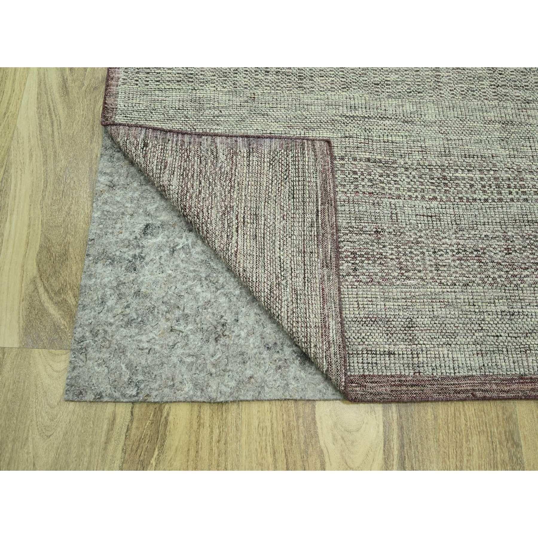 12'x15' Red Distressed and Oxidized Grass Design Hand Knotted Pure Wool XL Rug (Handgeknüpft) im Angebot