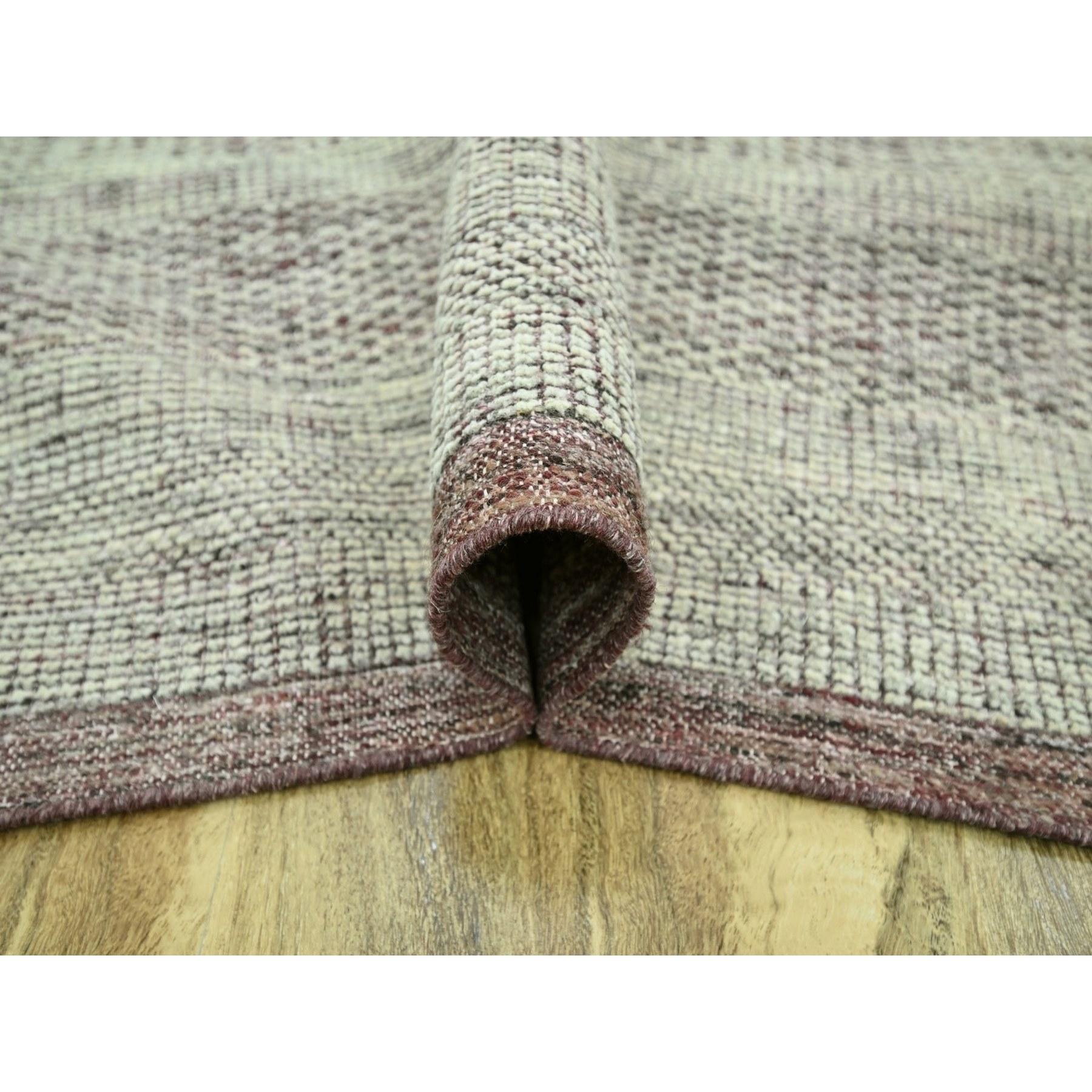 12'x15' Red Distressed and Oxidized Grass Design Hand Knotted Pure Wool XL Rug im Zustand „Neu“ im Angebot in Carlstadt, NJ