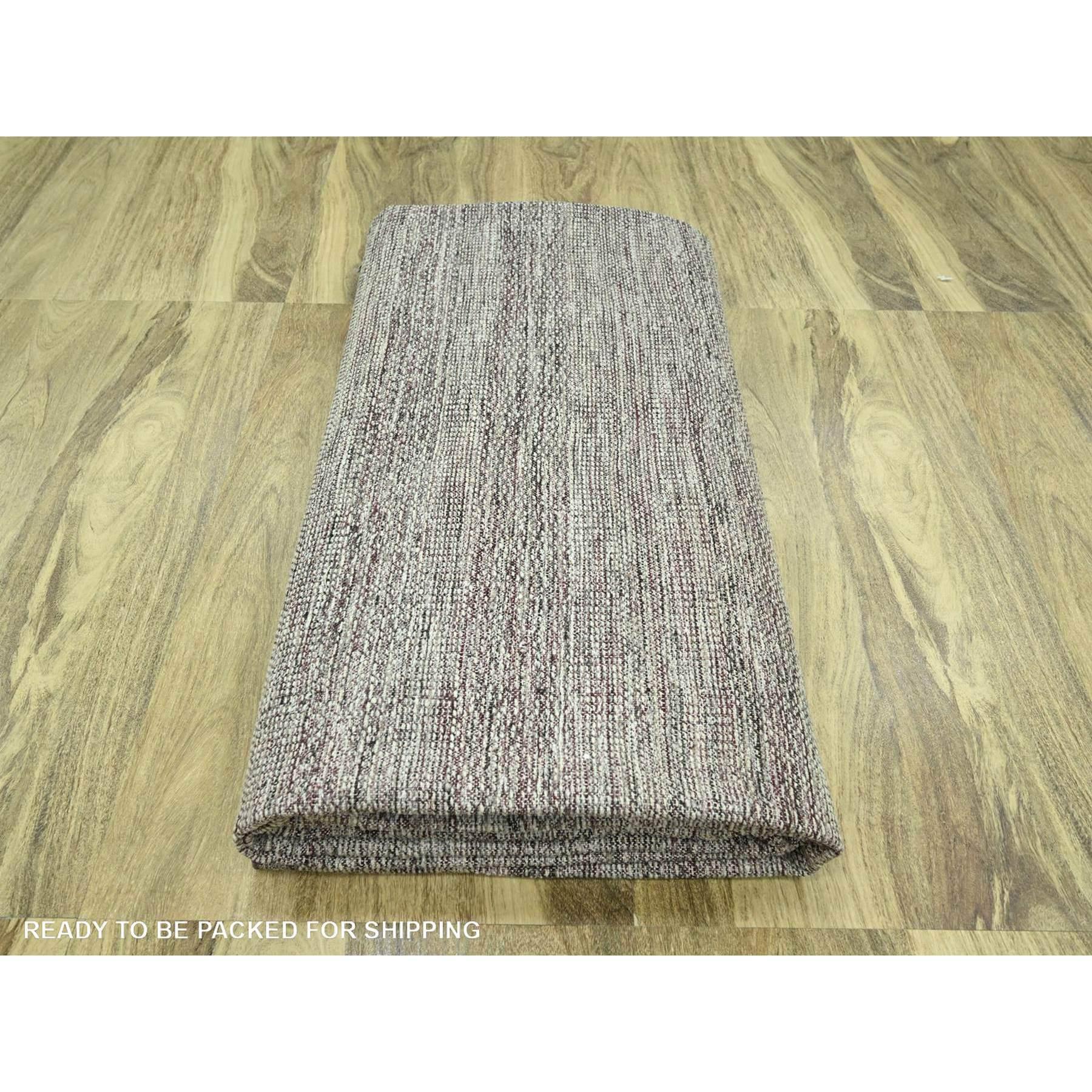 12'x15' Red Distressed and Oxidized Grass Design Hand Knotted Pure Wool XL Rug im Angebot 2