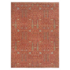 12x15 Red Persian Cypress Tree Of Life Oushak Design Wool Rug ( JC-9971 )