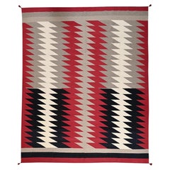 12'x15' Red Southwest Geometric Design Hand Woven Flat Weave Pure Wool XL Rug