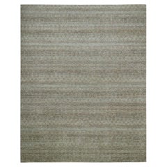 12'x15' Sage Green Hand Knotted Kohinoor Herat Pattern Wool XL Rug
