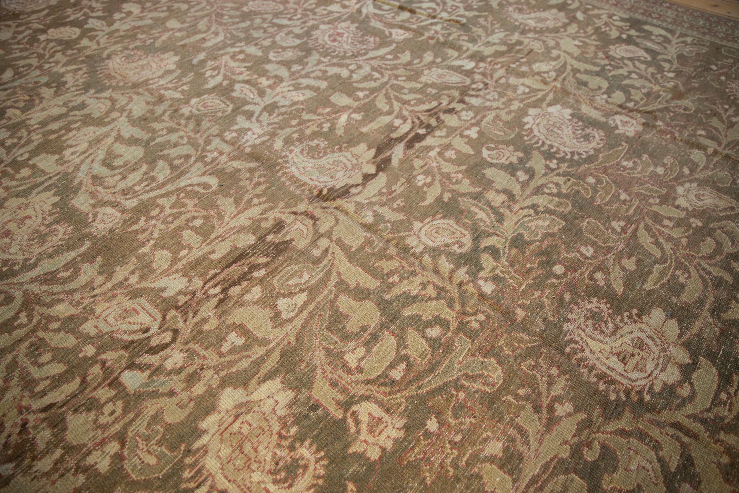 Mid-20th Century Vintage Distressed Malayer Carpet For Sale