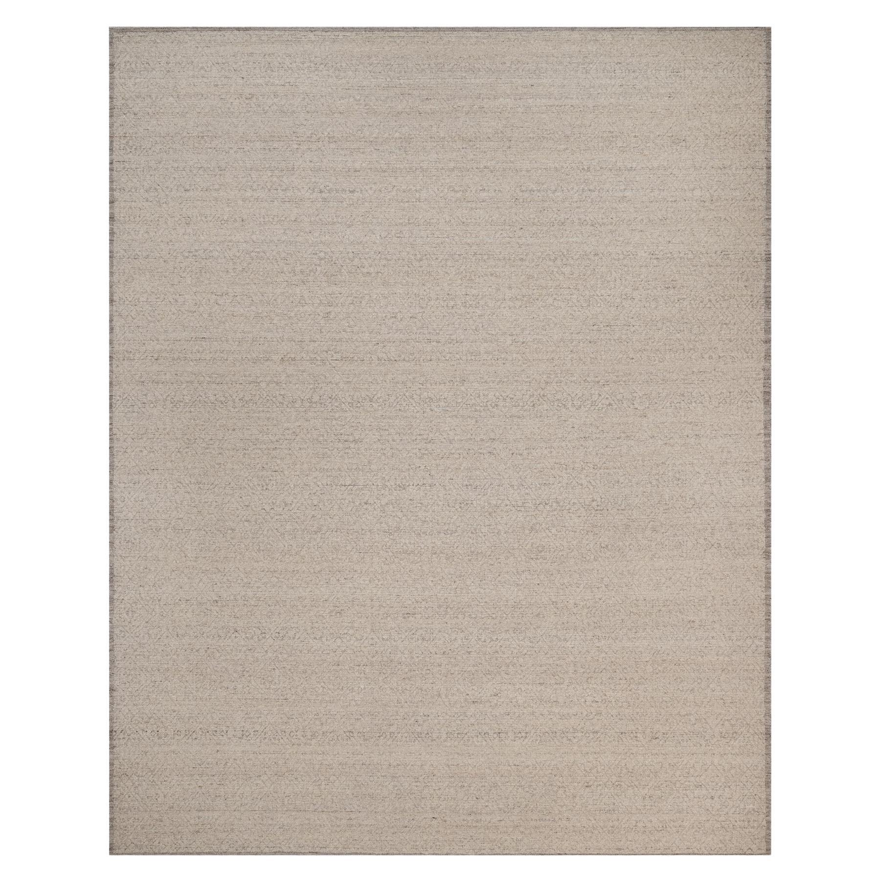12'x15'1" Biber Braun Hand geknüpft Modernes Design Natürliche ungefärbte Wolle XL Teppich