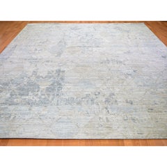 12'x15'1" THE PASTEL COLLECTION, Oversized Silk With Textured Wool Rug