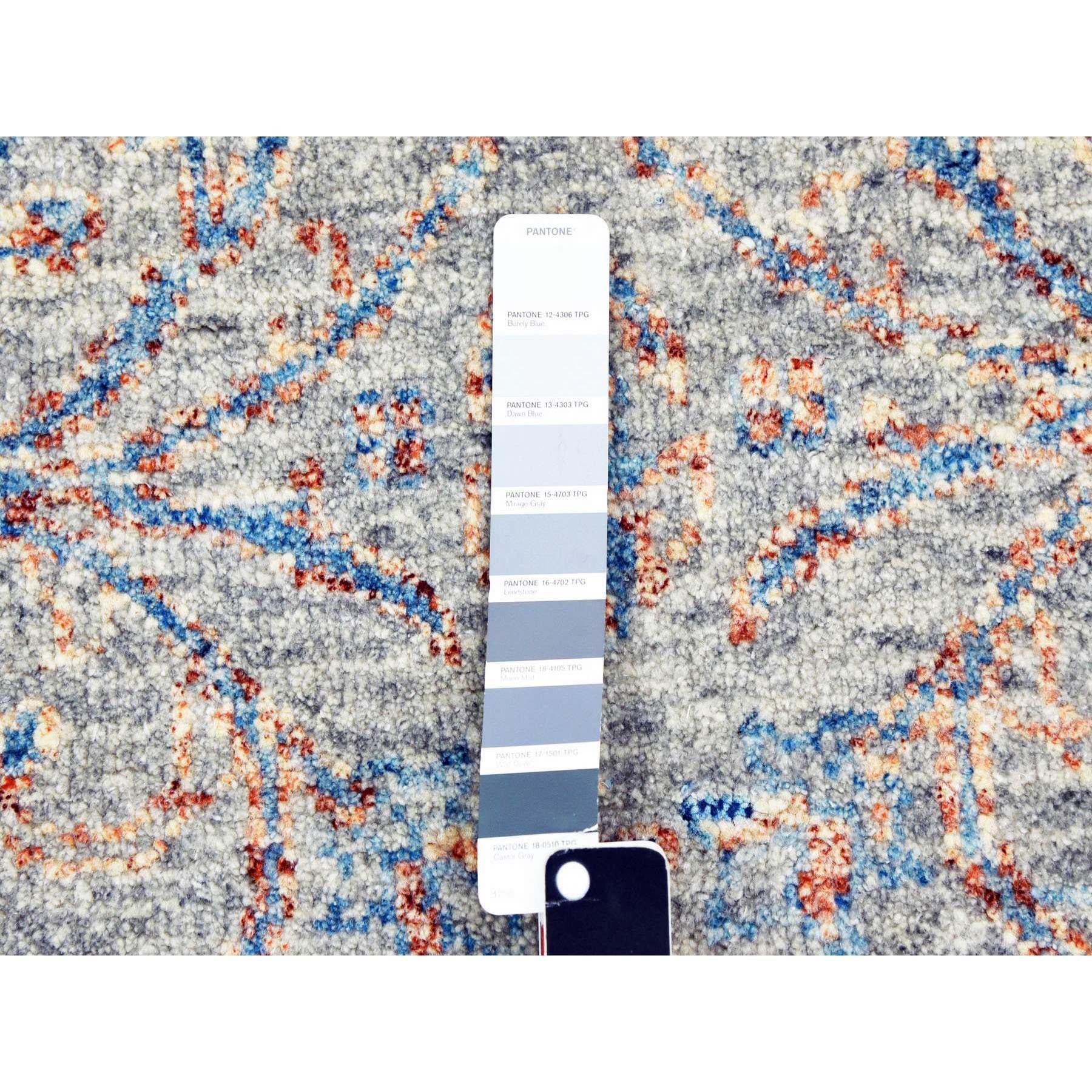 XXIe siècle et contemporain Tapis oriental noué à la main, vert, doux et luxueux ton sur ton 12'x15'2