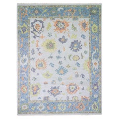 12'x15'3" Oushak Soft Oversize Wolle Handgeknüpft NaturfarbenOriental Teppich