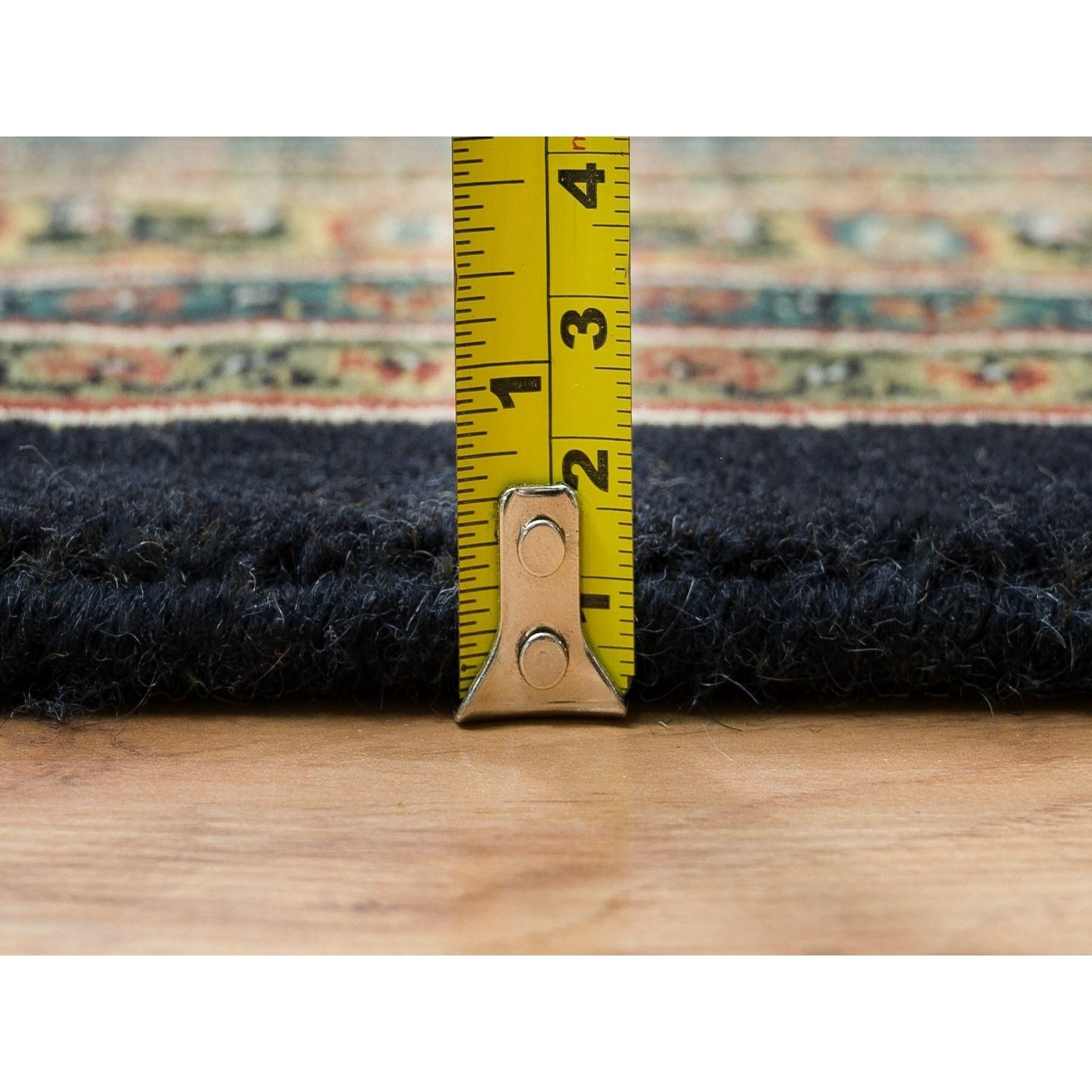 Tappeto sovradimensionato Sable Black Herrita Design 250 KPSI in lana annodata a mano 12'x15'3