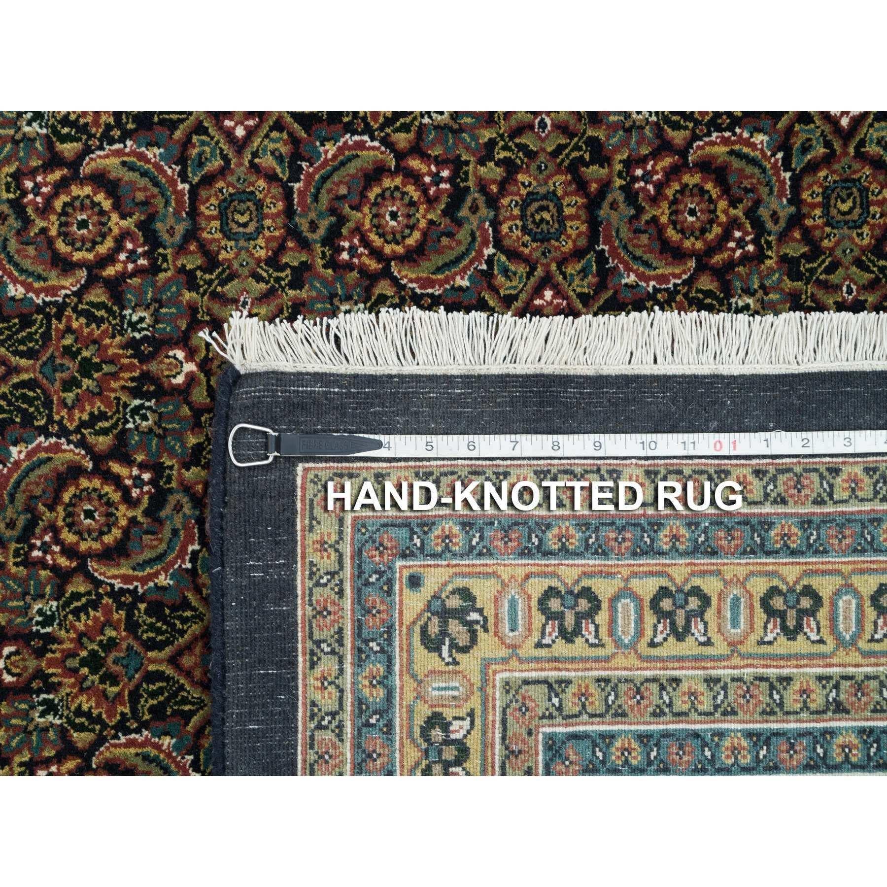 Tappeto sovradimensionato Sable Black Herrita Design 250 KPSI in lana annodata a mano 12'x15'3