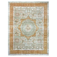 Tappeto XL Greene & Greene & Greene del 14° secolo con motivo della dinastia Mamluke, annodato a mano e interamente in lana