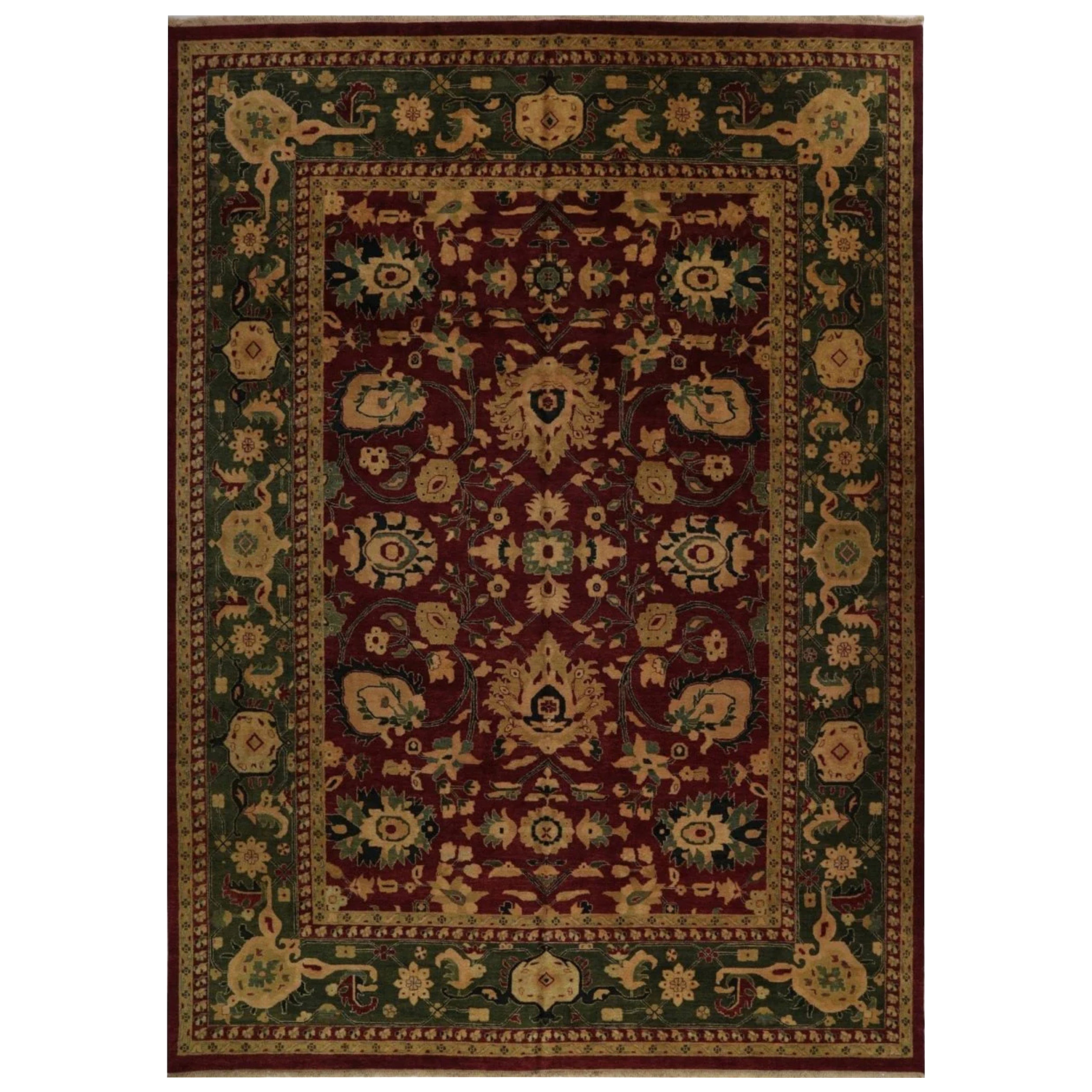12x16 Hand-Knotted Indian Agra Area Rug