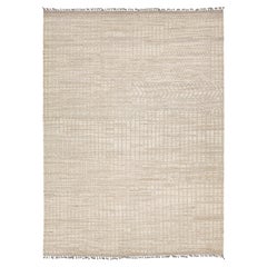 12x16 Natural Modernism: Hand-Knotted Moroccan Style Wool Rug