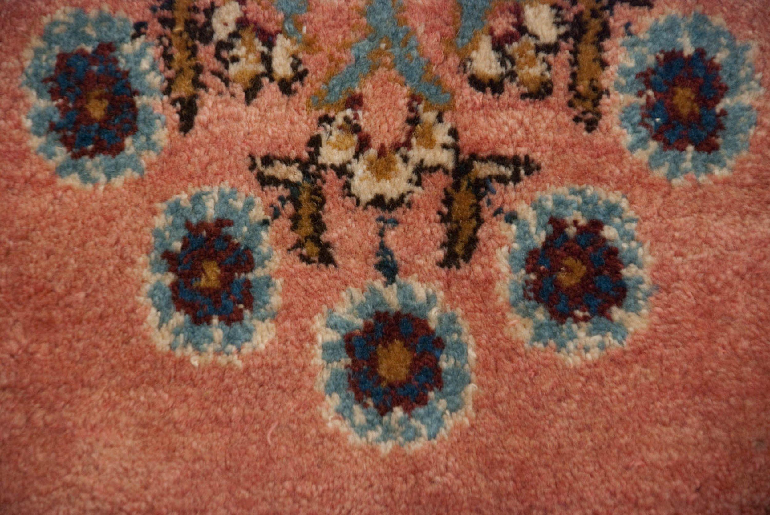 Hand-Knotted Vintage Fine Kerman Carpet For Sale