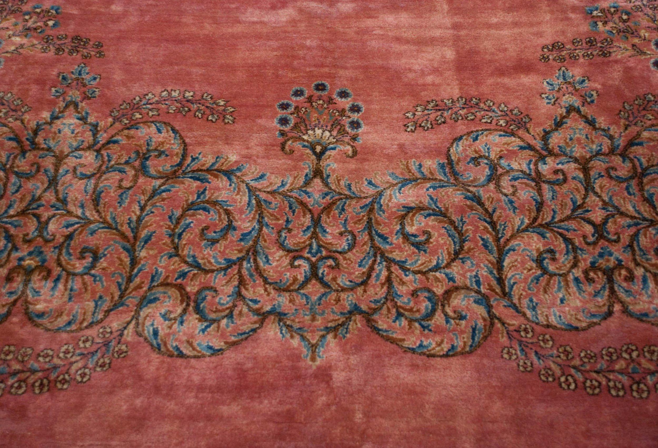 Vintage Fine Kerman Carpet For Sale 1