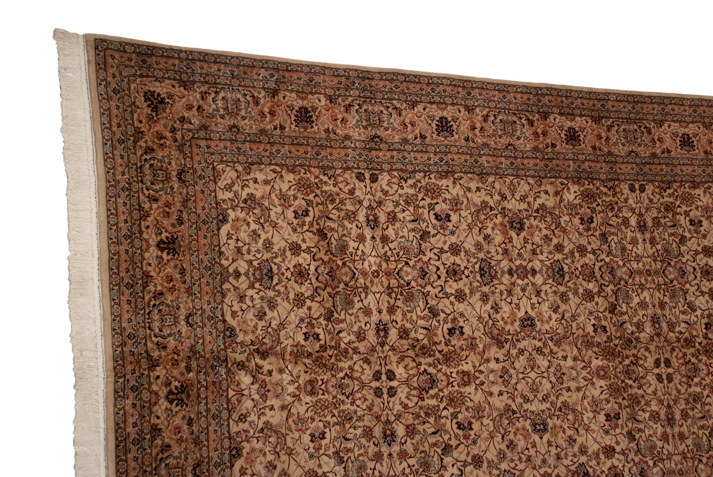 Vintage Pakistani Isfahan Design Carpet For Sale 3