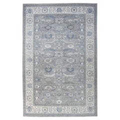 Tappeto Peshawar grigio con disegno Ziegler Mahal annodato a mano in pura lana XL 12
x17
8"