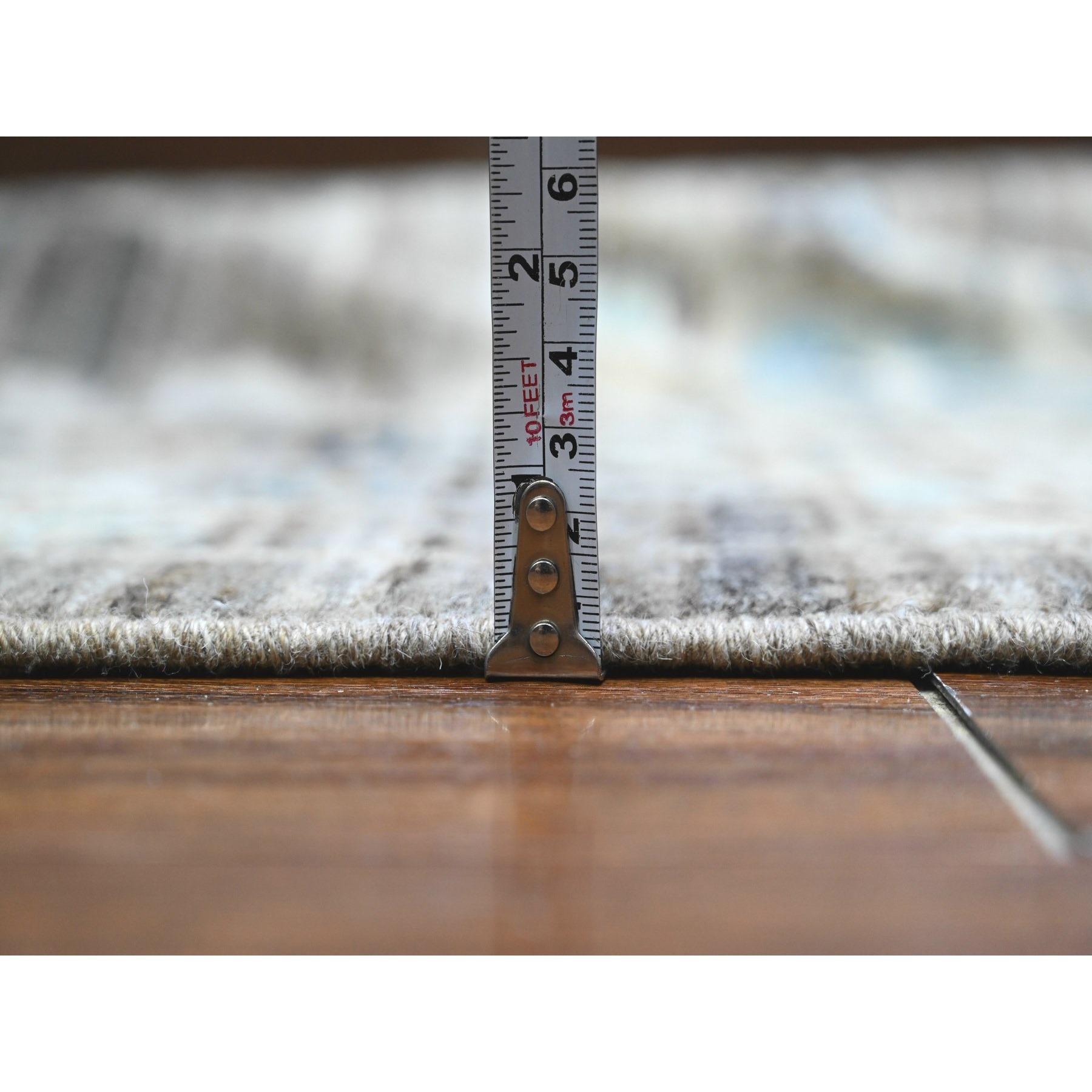 Tapis oriental XL, noué à la main, motif Ziegler Mahal gris 12'x18' en vente 2