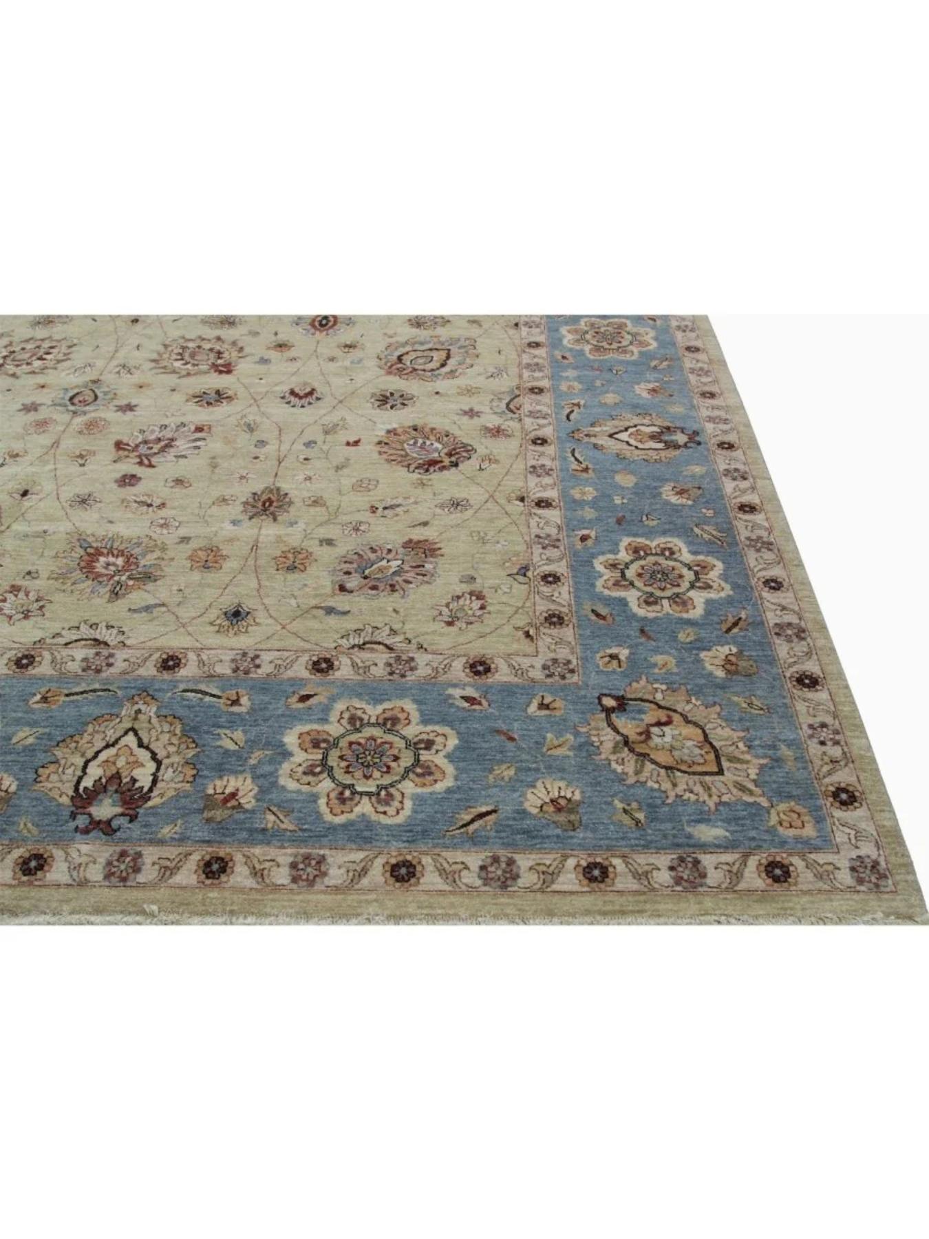 12x18 Handgeknüpfter indischer Agra Vorleger, handgewebt im Angebot 4