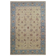 12x18 Handgeknüpfter indischer Agra Vorleger, handgewebt