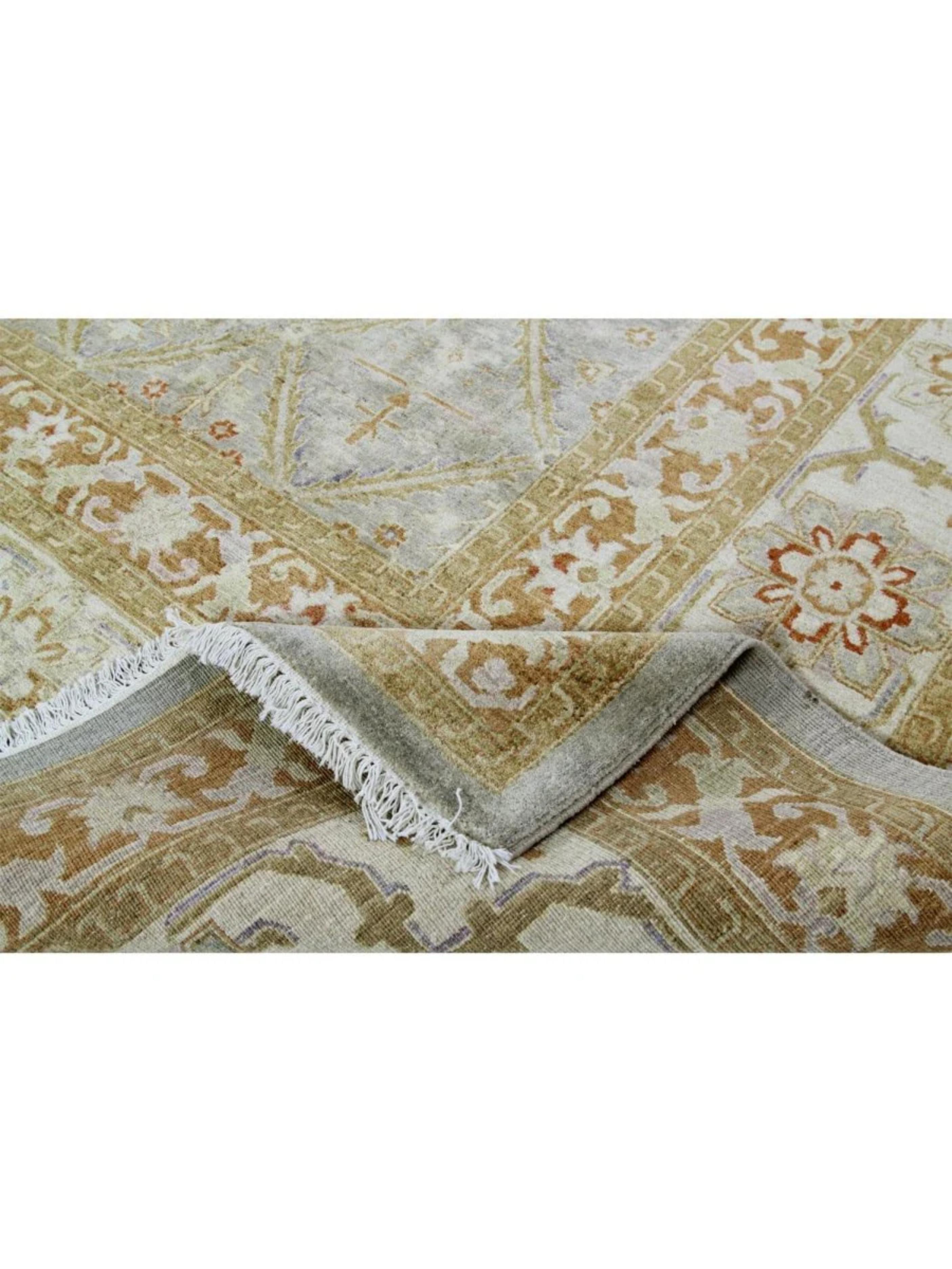 12x18 Hand-Knotted Mahal Style Rug im Angebot 7