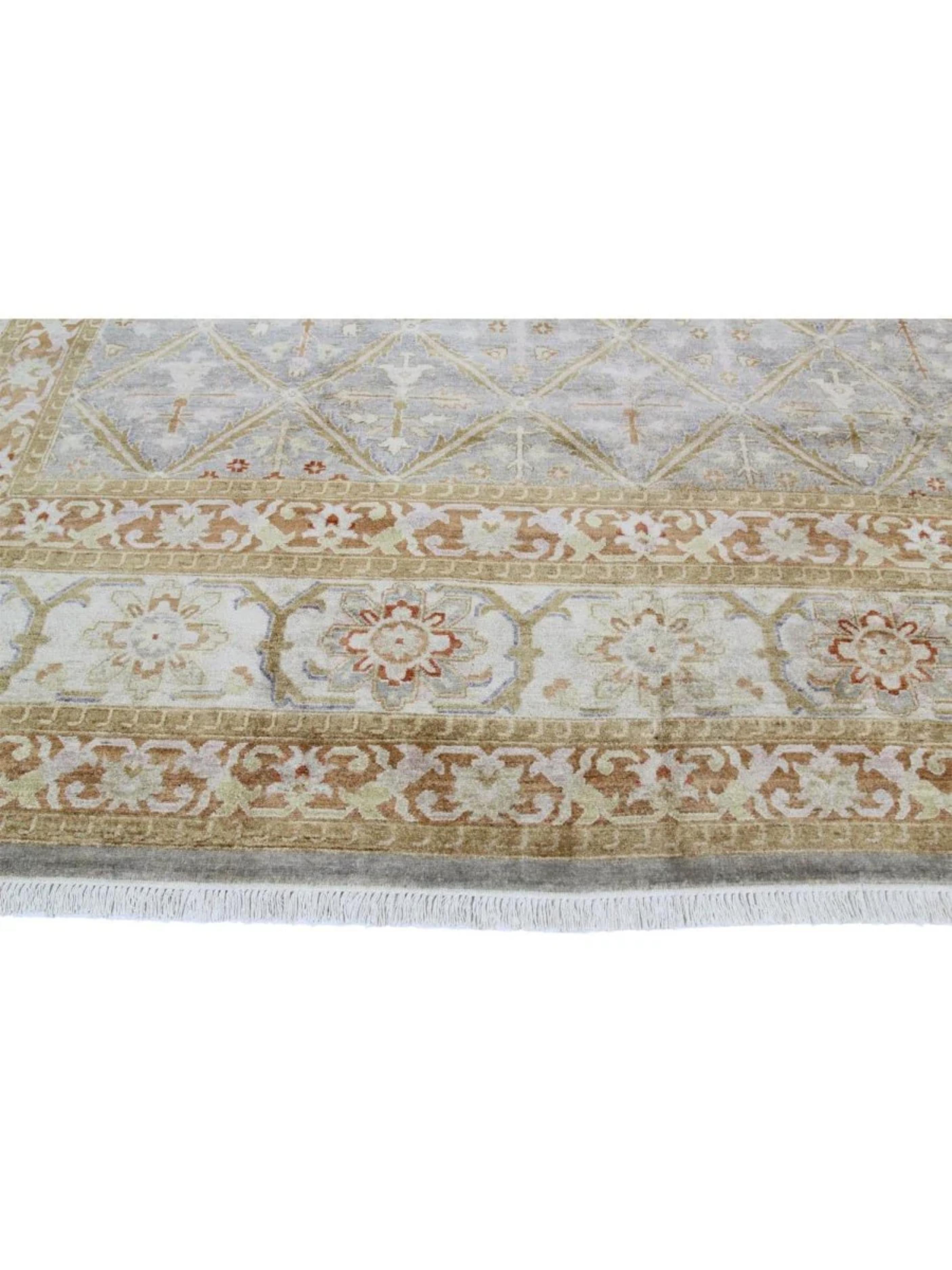 12x18 Hand-Knotted Mahal Style Rug (Persisch) im Angebot
