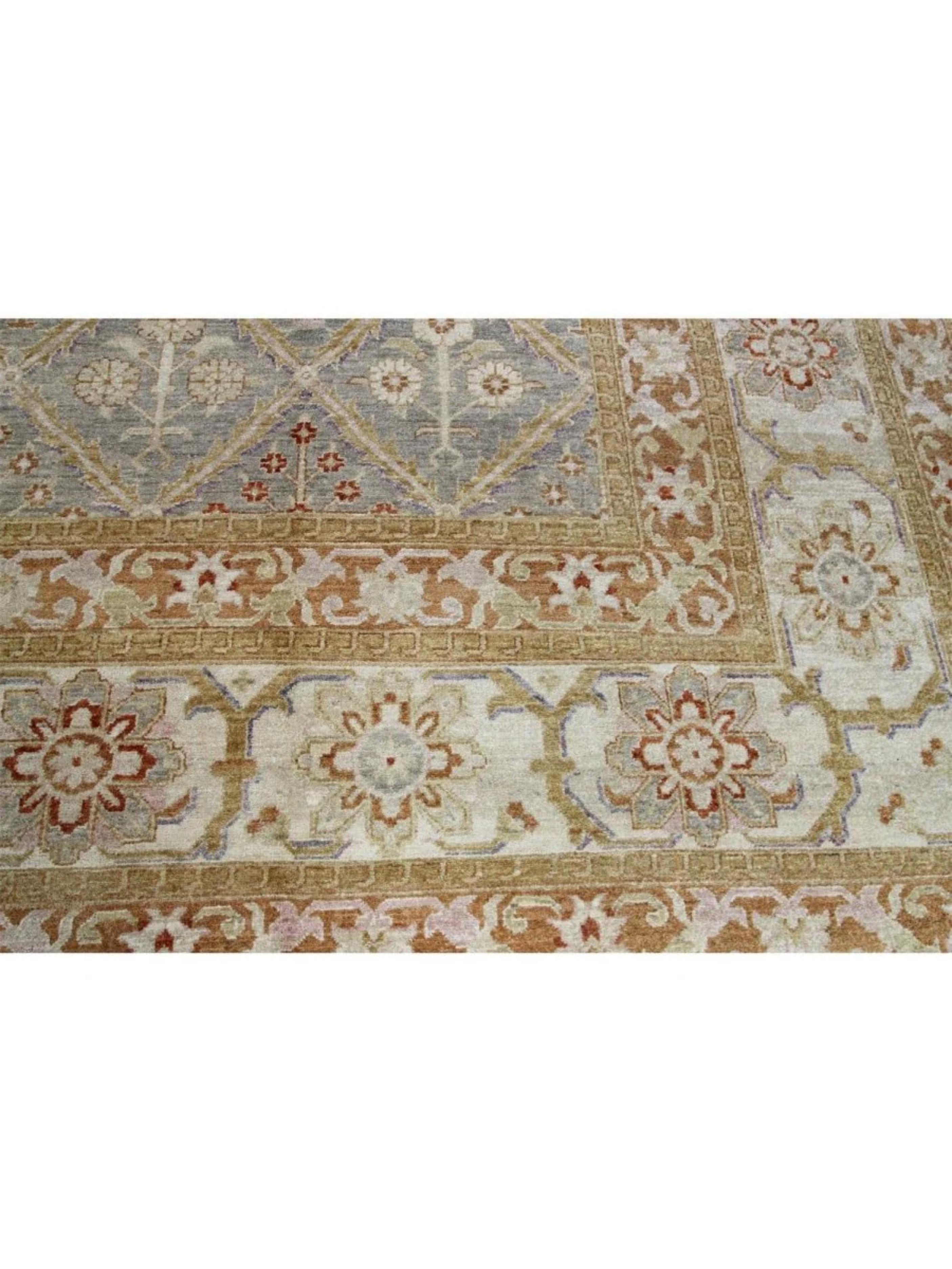 12x18 Hand-Knotted Mahal Style Rug (21. Jahrhundert und zeitgenössisch) im Angebot