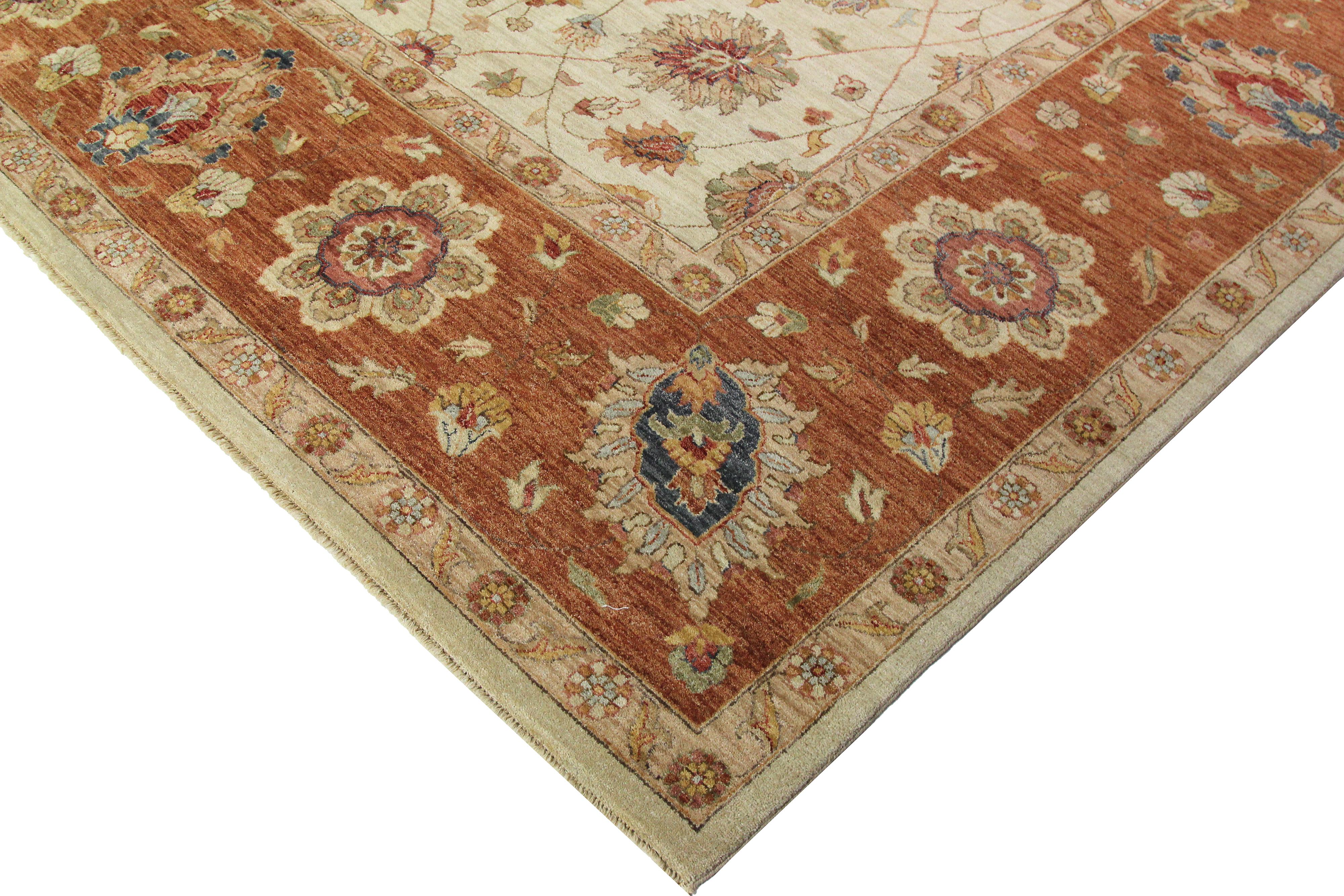 Tappeto Agra indiano 12x18 tessuto a mano in vendita 5