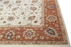 12x18 Hand-Knotted Indian Agra Area Rug