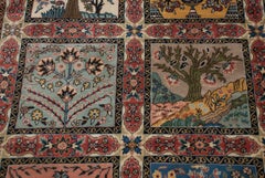 Vintage Bulgarian Kerman Design Carpet