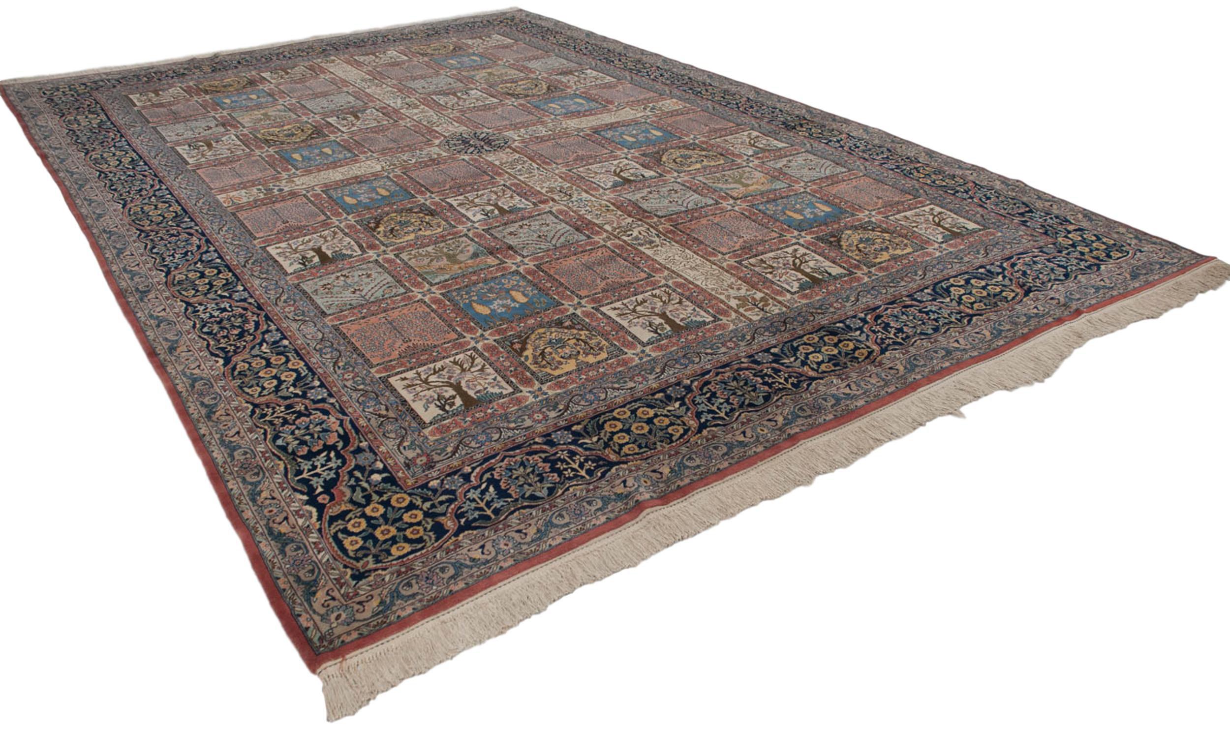 Other Vintage Bulgarian Kerman Design Carpet For Sale
