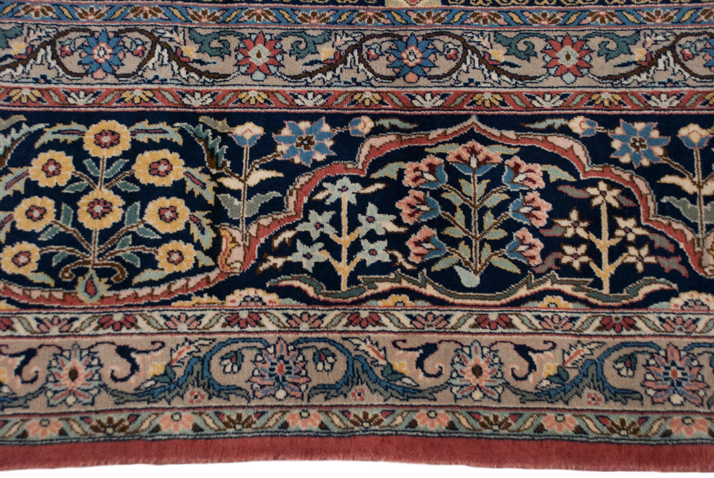 Late 20th Century Vintage Bulgarian Kerman Design Carpet For Sale