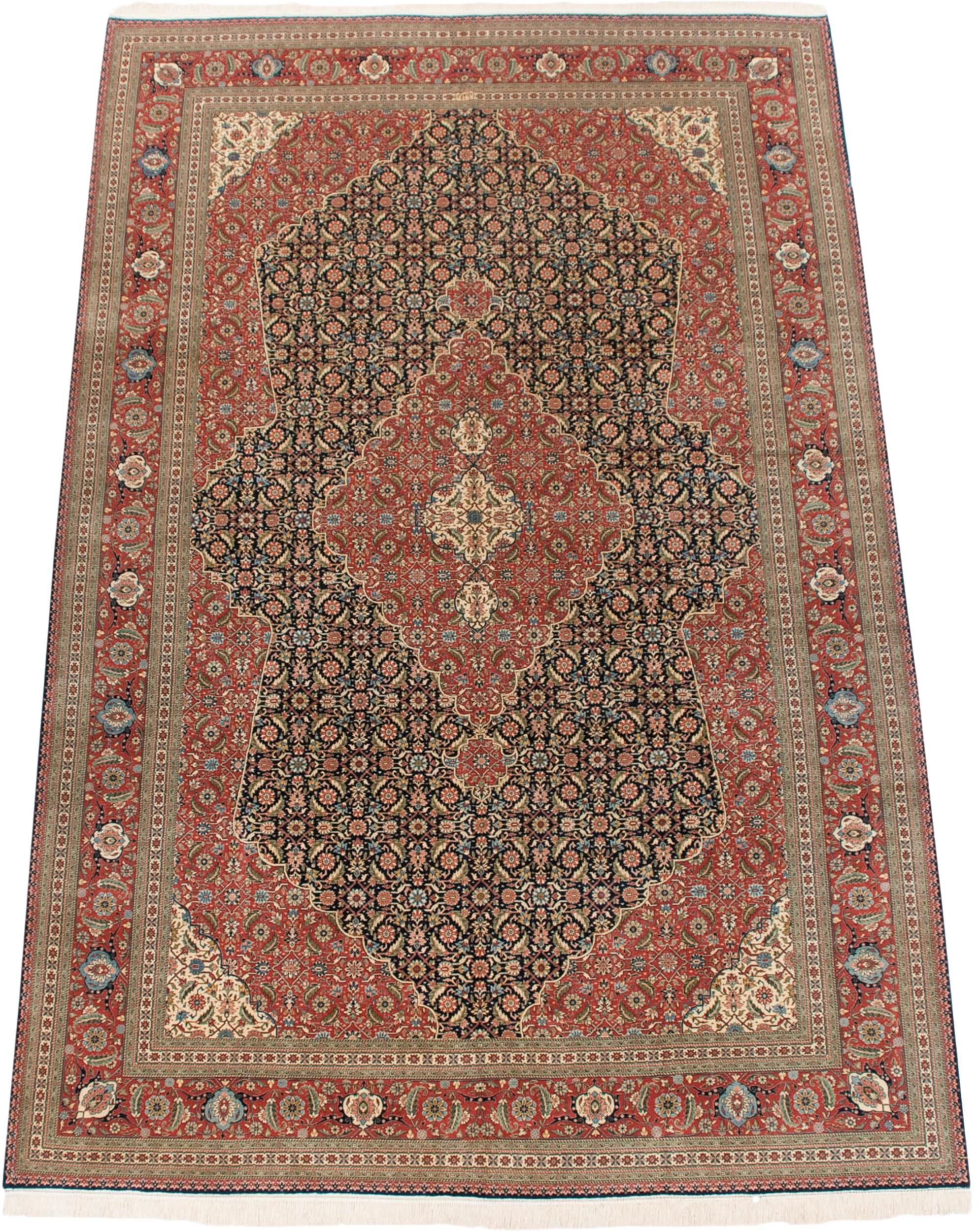Wool Vintage Bulgarian Tabriz Design Carpet For Sale