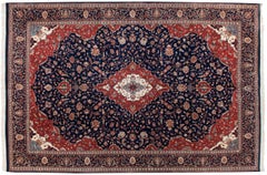 Tapis indien Kashan vintage à motifs