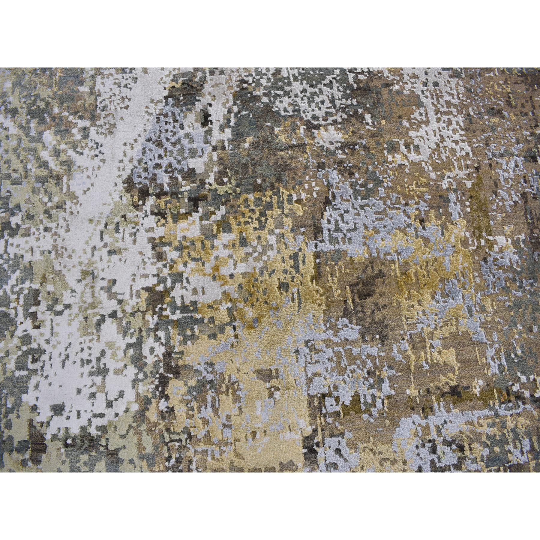 Tapis de laine et soie surdimensionné 12'x18'2