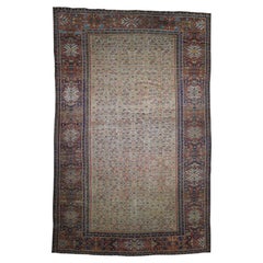 12'x18'3" Beige Farsian Mahal Exc Cond Pure Wool Hand-Knotted Oversized Rug