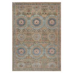 12
x18
3" Lark Brown Mamluk Design Rugs Textured Hand Knotted Wool and Silk XL Rugs