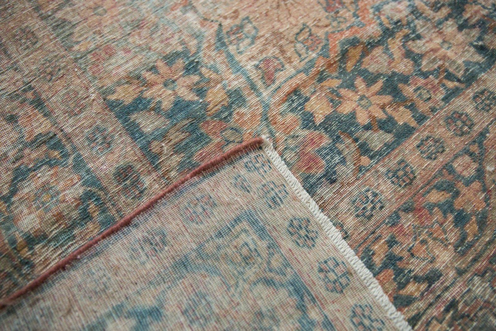 Antique Distressed Kermanshah Carpet For Sale 8