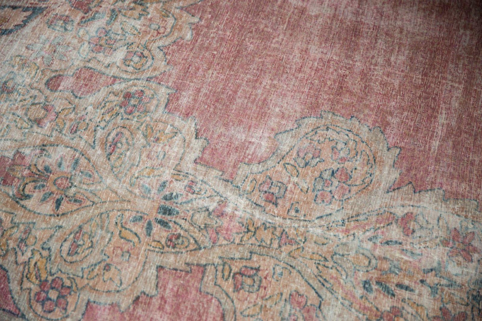 Antique Distressed Kermanshah Carpet For Sale 10