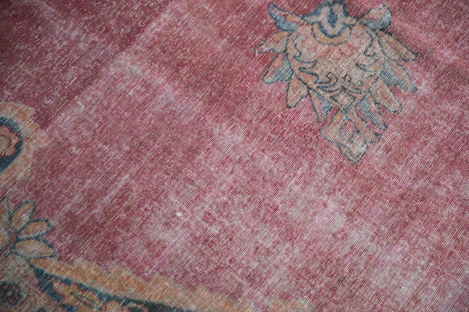 Persian Antique Distressed Kermanshah Carpet For Sale