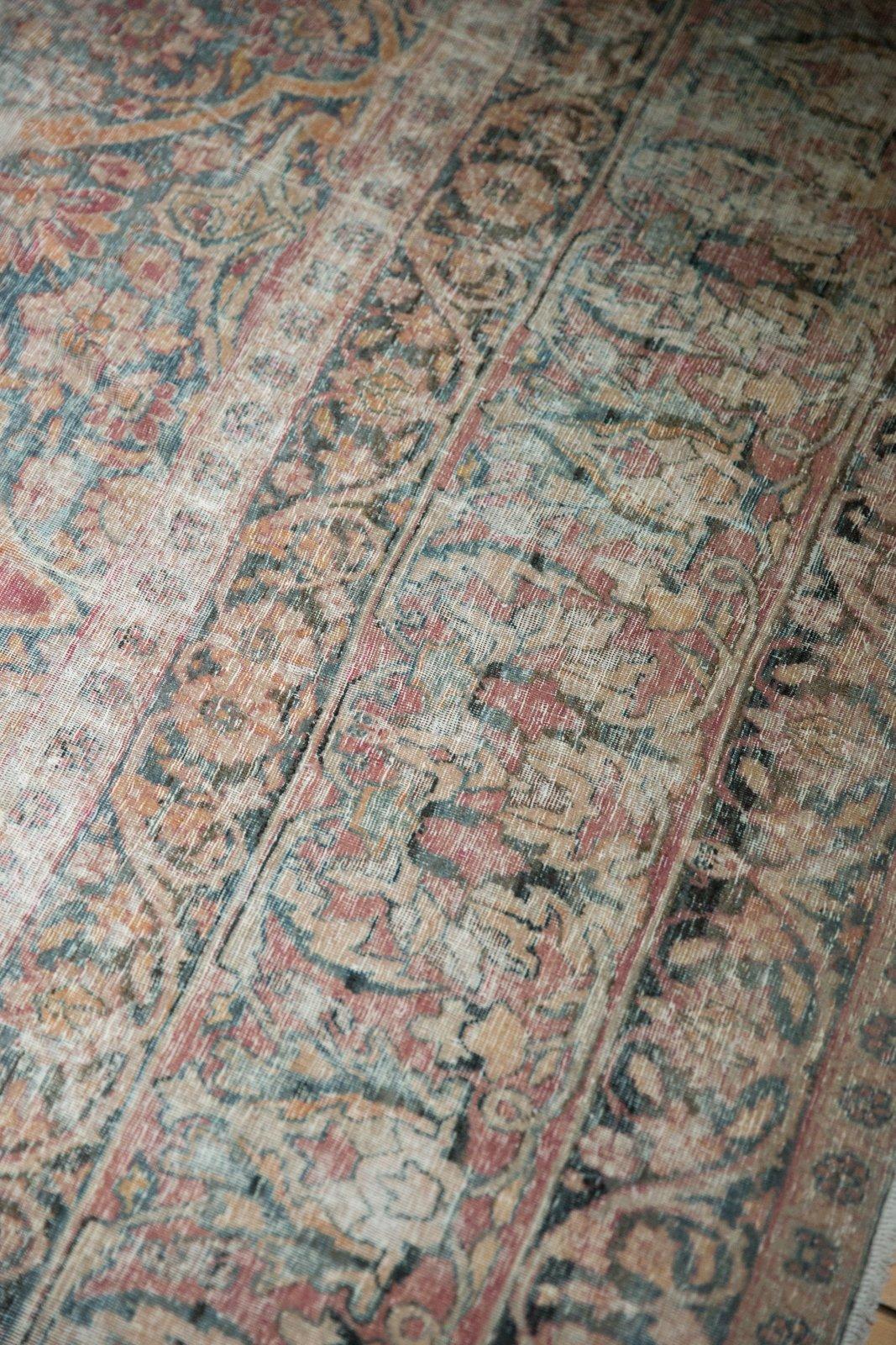 Antique Distressed Kermanshah Carpet In Fair Condition For Sale In Katonah, NY