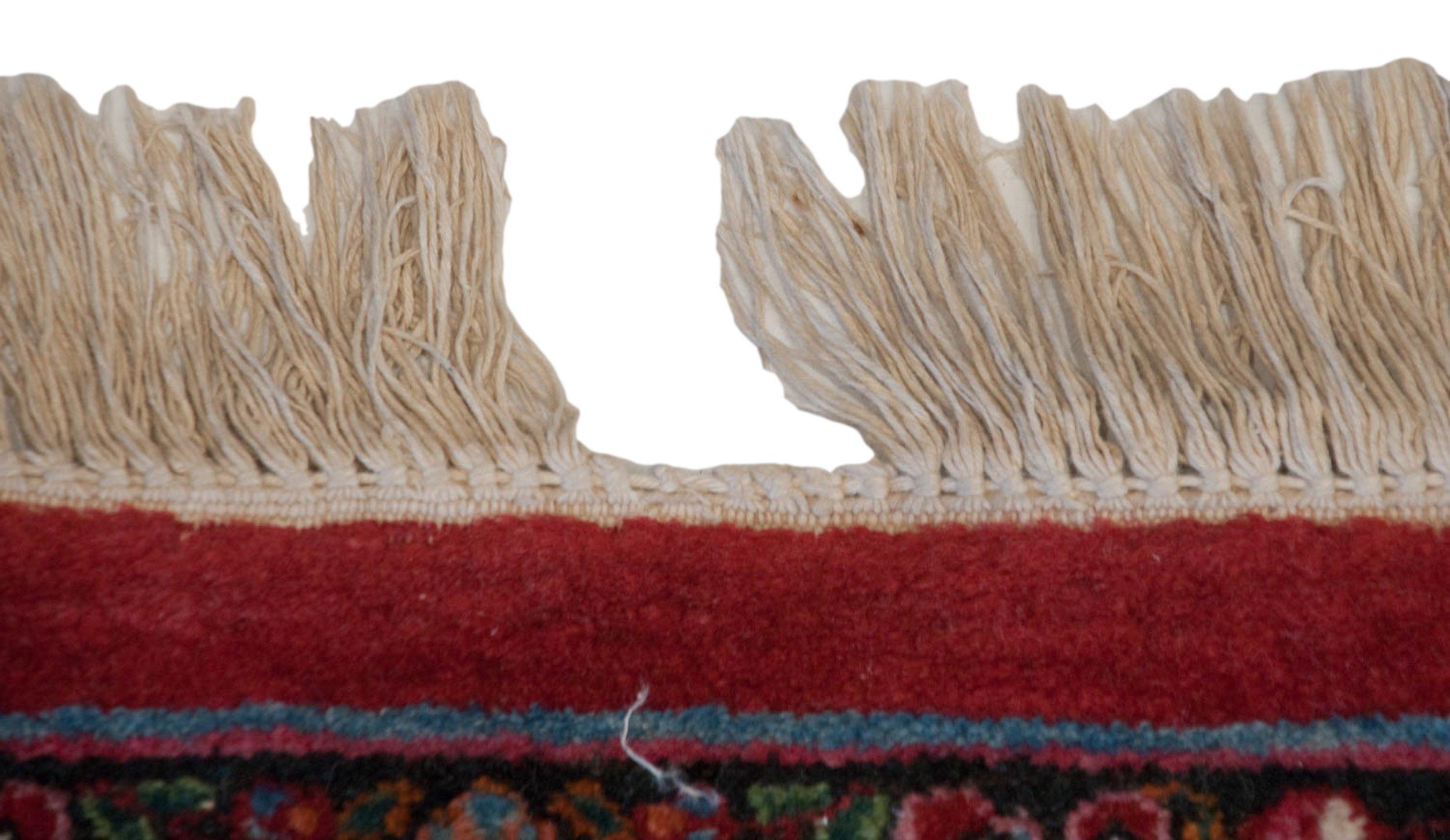Wool Vintage Fine Meshed Carpet For Sale