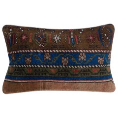 12"x20" Handmade Turkish Cushion Cover. Handmade Rug Pillow. Lumbar Pillow Cover