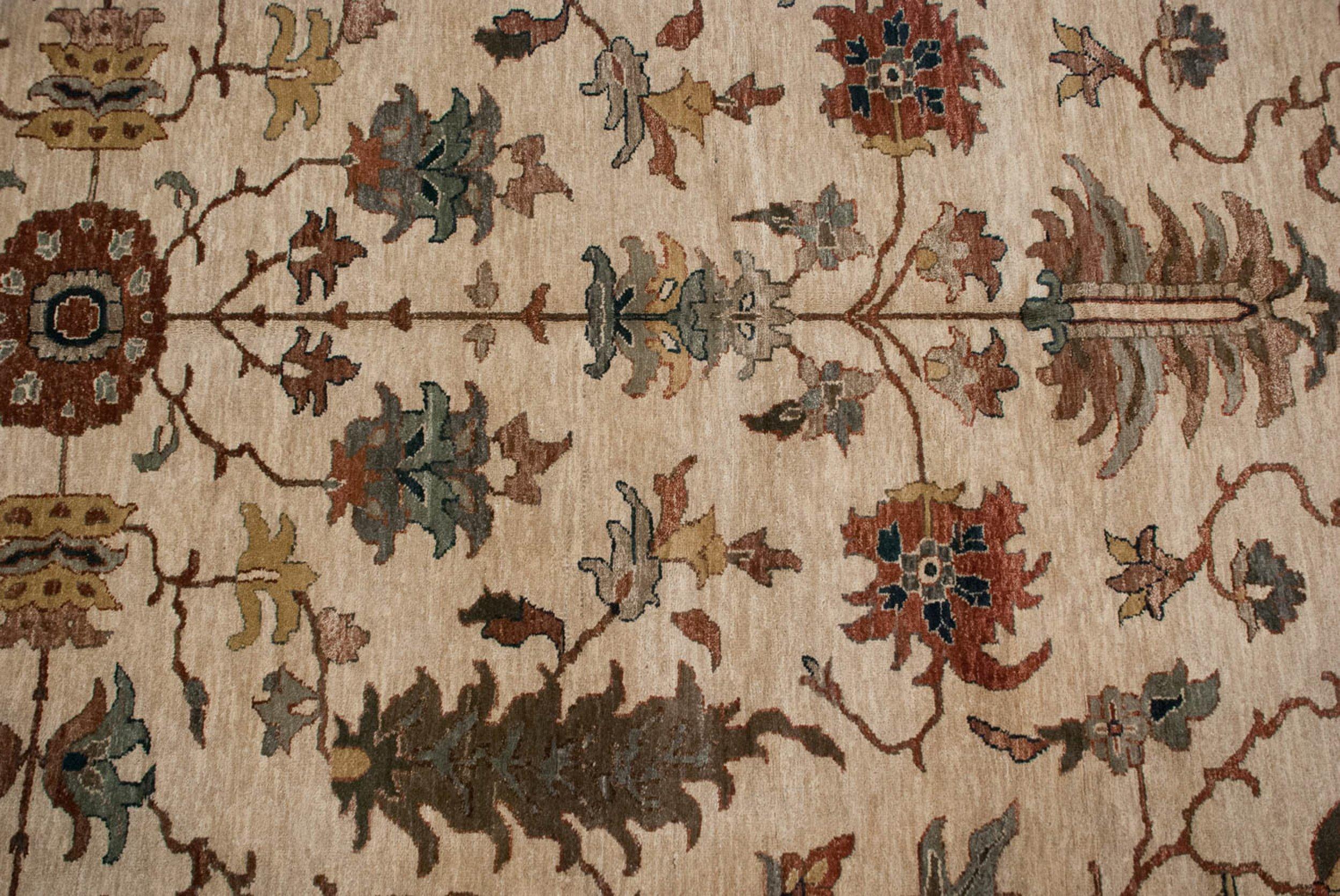 XXIe siècle et contemporain Nouveau tapis indien Serapi à motifs en vente