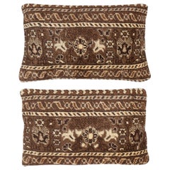 12"x20" SET OF 2 - Vintage Cushion Covers. Rug Pillows. Lumbar Pillow Covers