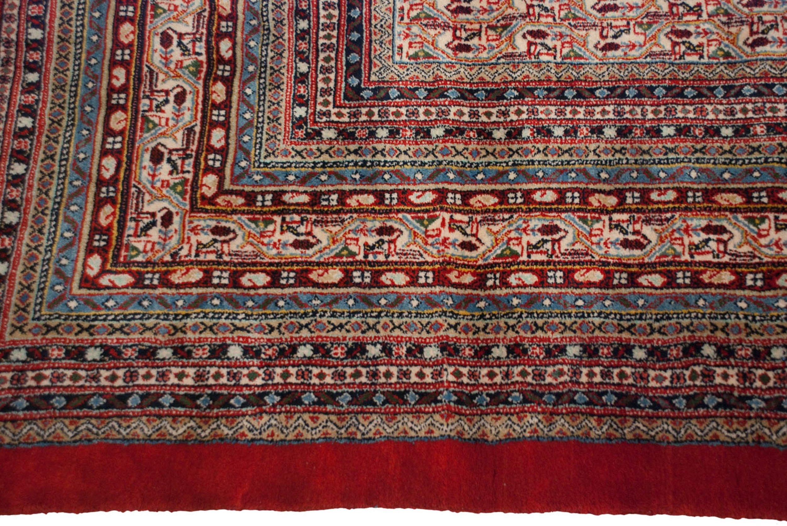 Persian Vintage Mir Sarouk Carpet For Sale